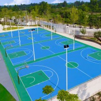 雄安塑胶球场建造硅Pu篮球场地施工