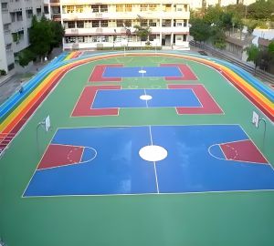 丙烯酸篮球场建设