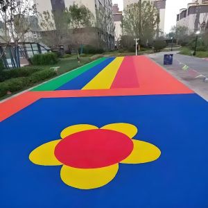 幼儿园室外塑胶地面